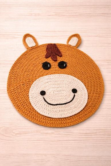 Americano Sousplat Infantil Crochê Cavalinho