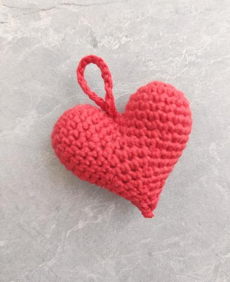 Corações Amigurumi/crochê para Lembrancinha e Chaveiro