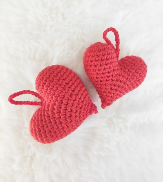 Corações Amigurumi/crochê para Lembrancinha e Chaveiro