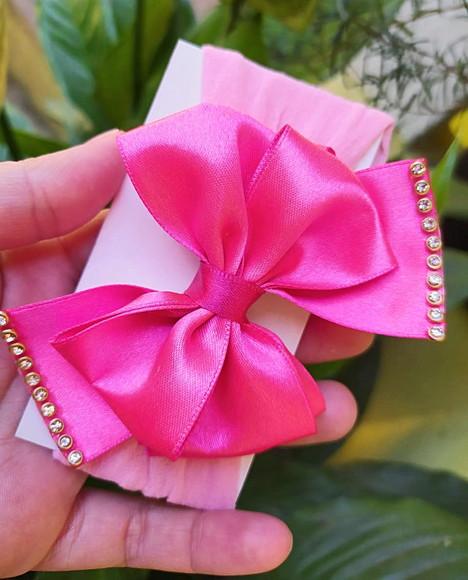 Kit Faixa para Bebê -laço com Strass