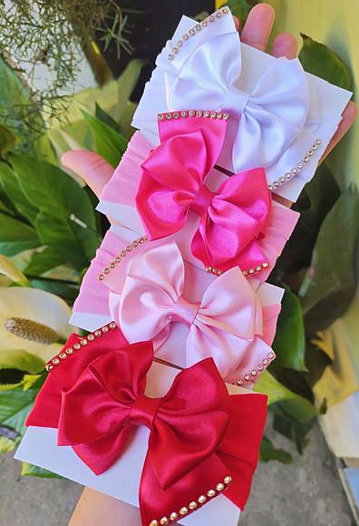 Kit Faixa para Bebê -laço com Strass