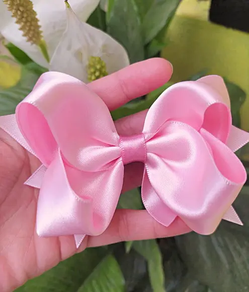 Laço Boutique Cor Rosa Bebê