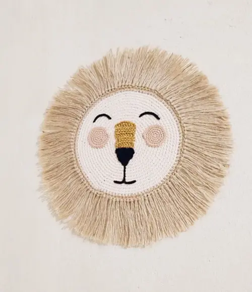 Leão em Crochê - Quarto Infantil