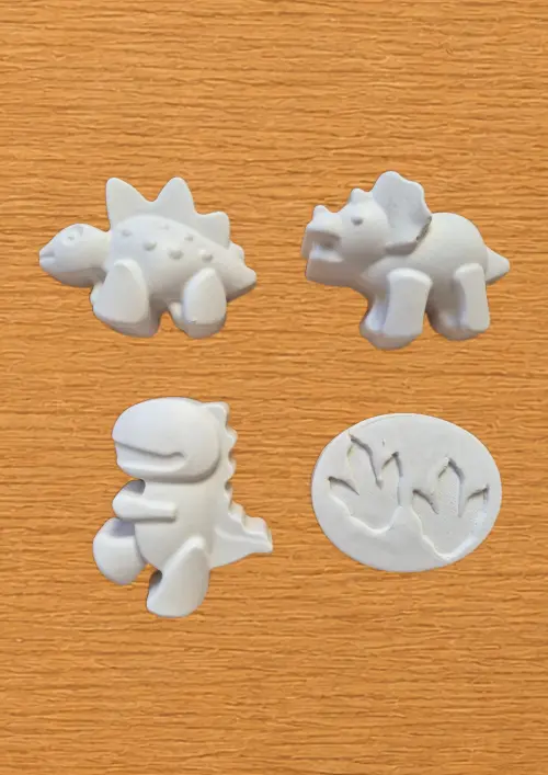 KIT PINTURA EM GESSO PERSONALIZADO DINOSSAURO lembrancinha festa infantil