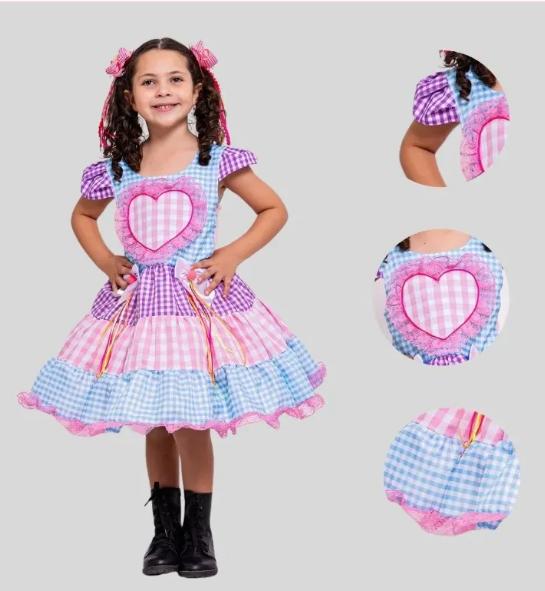 vestido junino são joão infantil