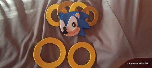 Cabelo Maluco Divertido Sonic