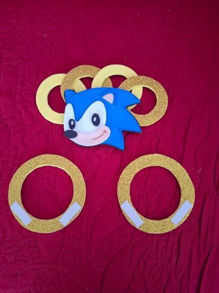 Cabelo Maluco Divertido Sonic