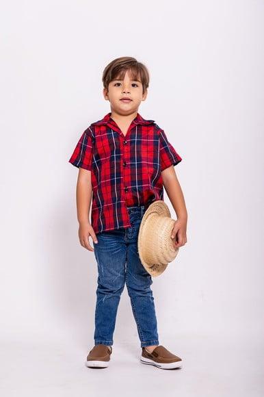 Camisa Xadrez Infantil Junino São João