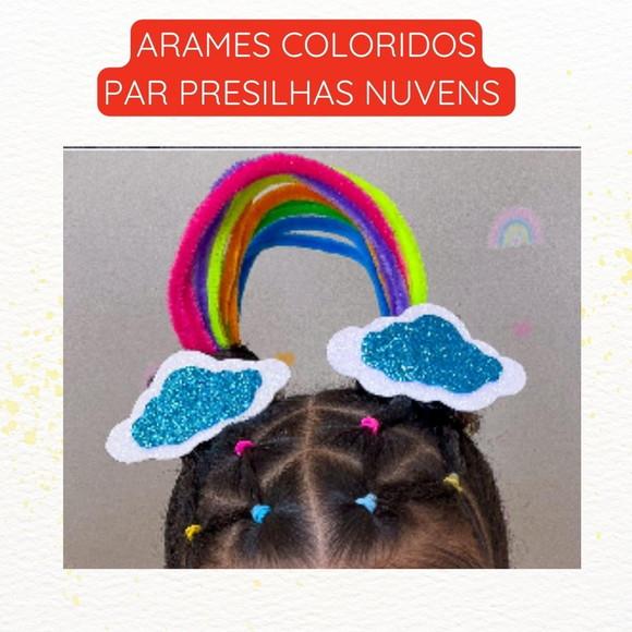 Cabelo Maluco Divertido Arco Iris