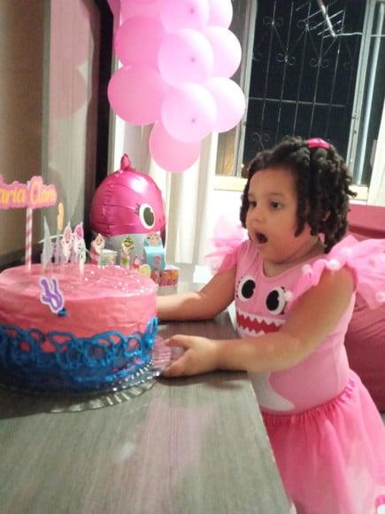 Fantasia Baby Shark Rosa