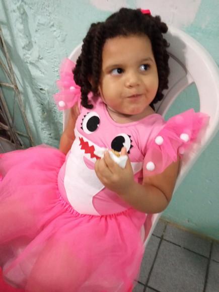 Fantasia Baby Shark Rosa