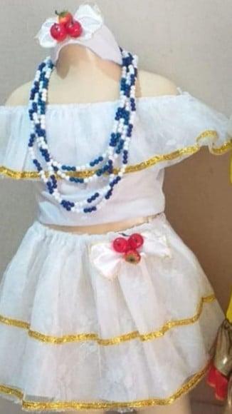 Fantasia Baiana Carnaval Folclore Personalizada