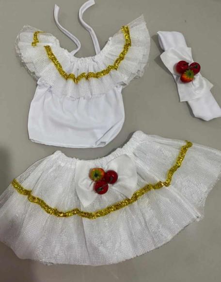 Fantasia Baiana Carnaval Folclore Personalizada