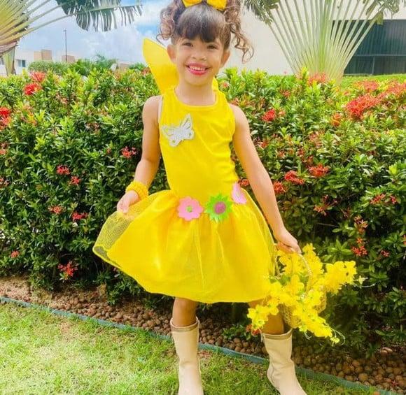 Fantasia Borboleta Primavera Flores Infantil