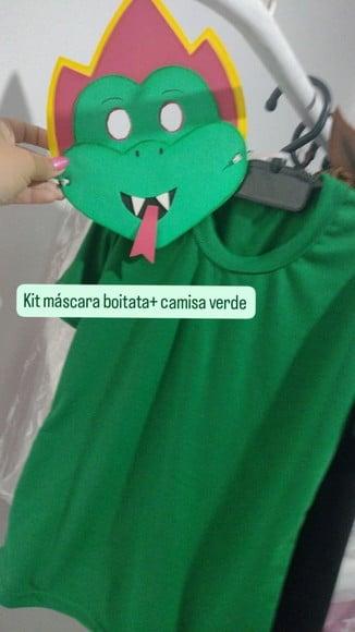 Fantasia Boitatá Folclore Máscara e Blusa