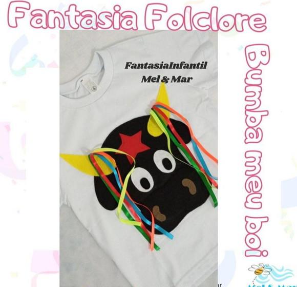Fantasia Bumba Meu Boi+ Saia de Tutu+ Tiara Folclore