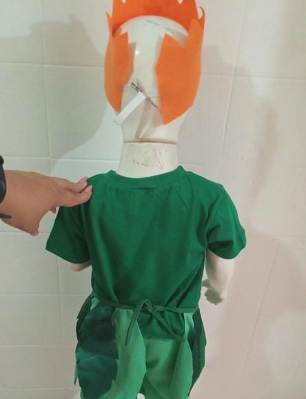Fantasia Curupira Folclore com Camisa e Short