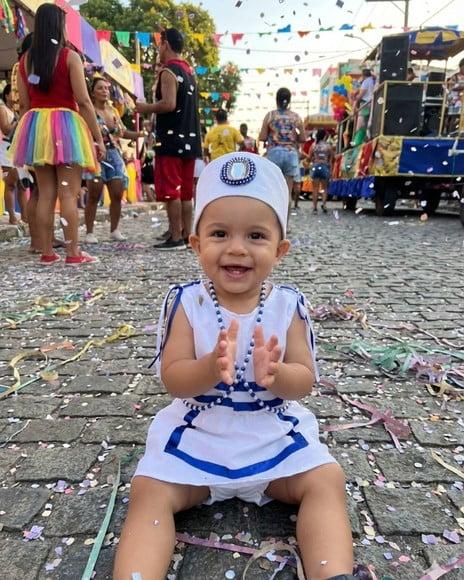 Fantasia Gandhy Carnaval Masculino Baby Tam 1/2 Anos Infanti