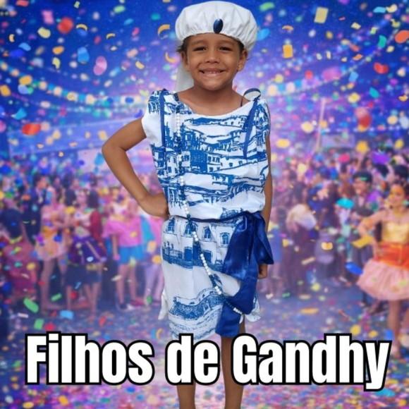 Fantasia Gandhy Carnaval Masculino Infantil