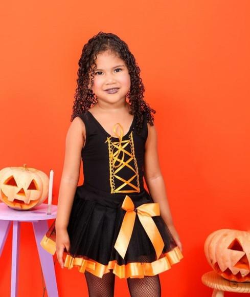 Fantasia Haloween Bruxinha Infantil