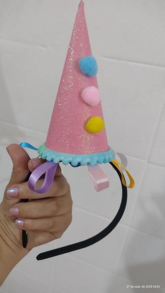 Fantasia Palhaçinha Circo Infantil com Tiara