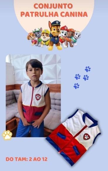Fantasia Ryder Patrulha Canina Infantil