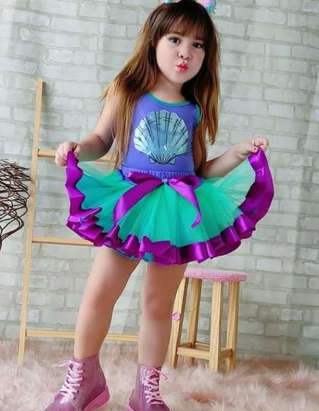 Fantasia Sereia Ariel Infantil
