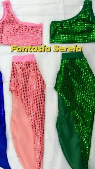 Fantasia Sereia Calda Ariel Rosa