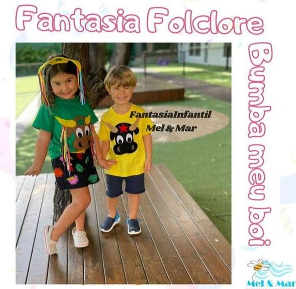 Kit Camisa Bumba Meu Boi Folclore Boi Bumba Infantil