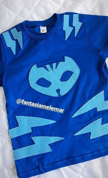 Kit Famíliafantasia Menino Gato Largatixo Corujinha Pj Marks