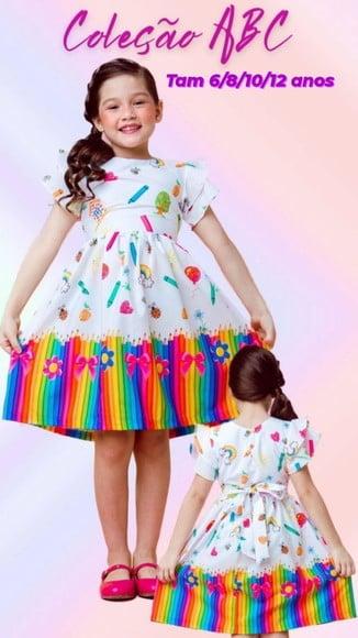 Vestido Formatura Abc Infantil