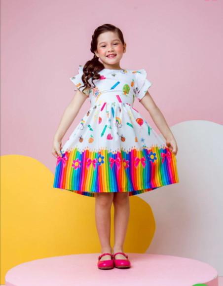 Vestido Formatura Abc Infantil