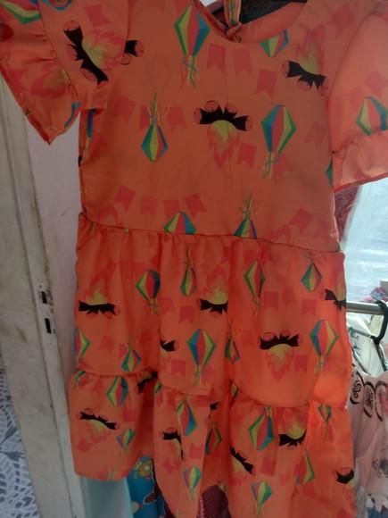 Vestido Infantil Caipira São João Junino Xadrez
