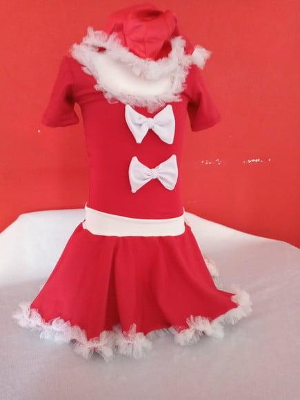 vestido natal mesversario fantasia bebe