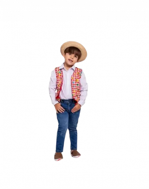 Colete Junino São João Infantil Tam 2 anos