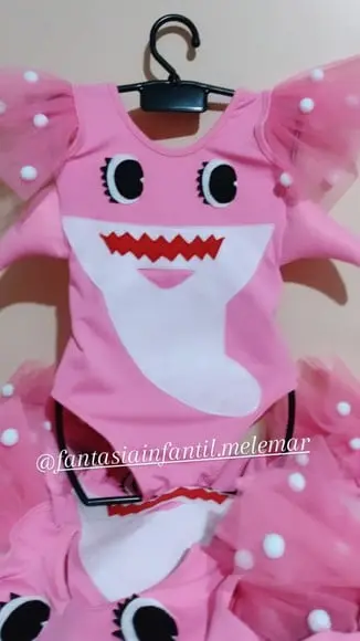 Baby Shark Fantasia Carnaval Aniversário Infantil