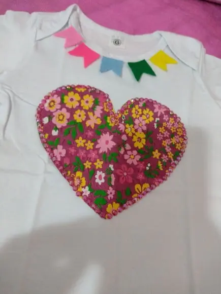 Body Junino Coração São João Mesversario
