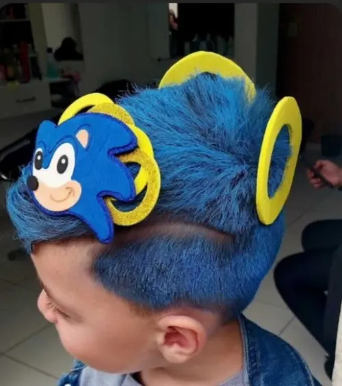 Cabelo Maluco Divertido Sonic