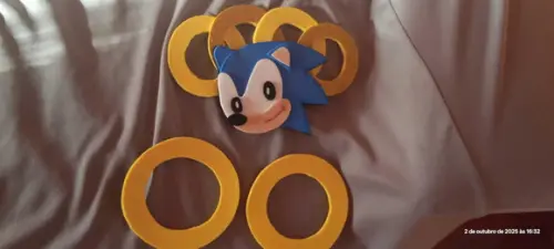 Cabelo Maluco Divertido Sonic