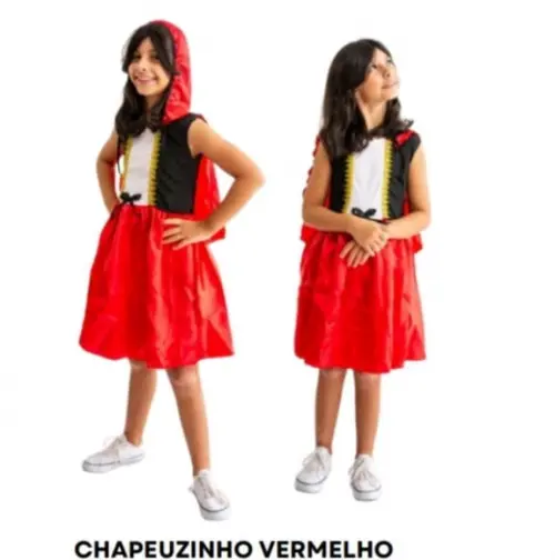 Chapeuzinho Vermelho Fantasia Infantil