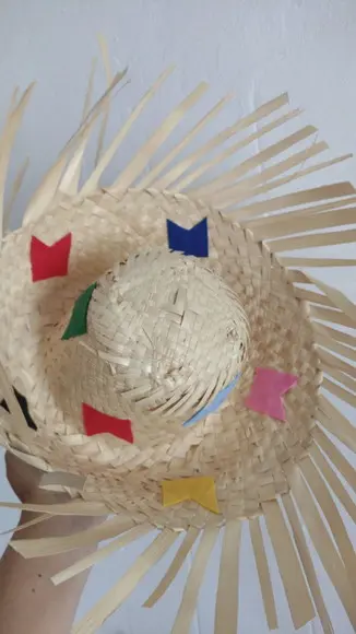 Chapéu personalizado palha junino