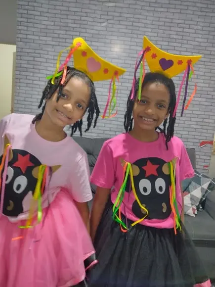 Fantasia Bumba Meu Boi+ Saia de Tutu+ Tiara Folclore