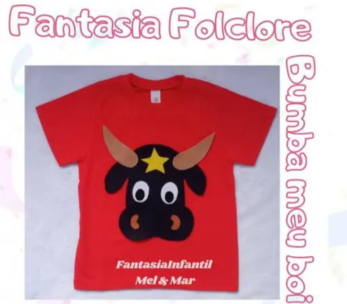 Fantasia Bumba Meu Boi+ Saia de Tutu+ Tiara Folclore