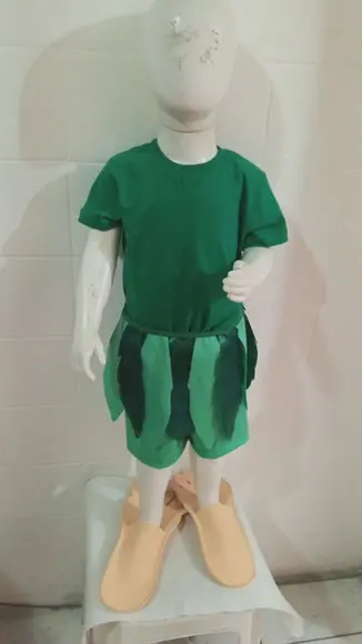 Fantasia Curupira Folclore com Camisa e Pé