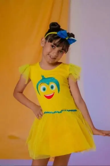 Fantasia Emoções Divertidamente Nojinho Alegria Ansiedade