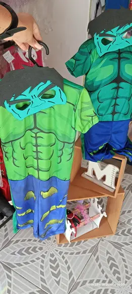 Fantasia Hulk Marvel Super Heróis