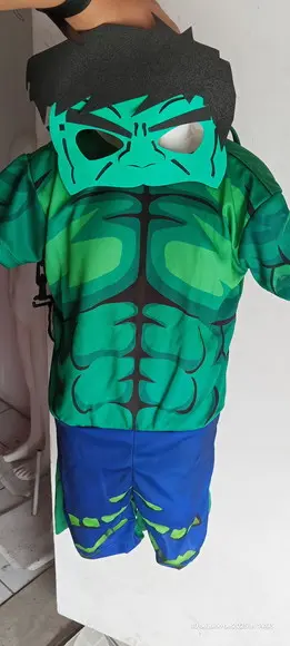 Fantasia Hulk Marvel Super Heróis