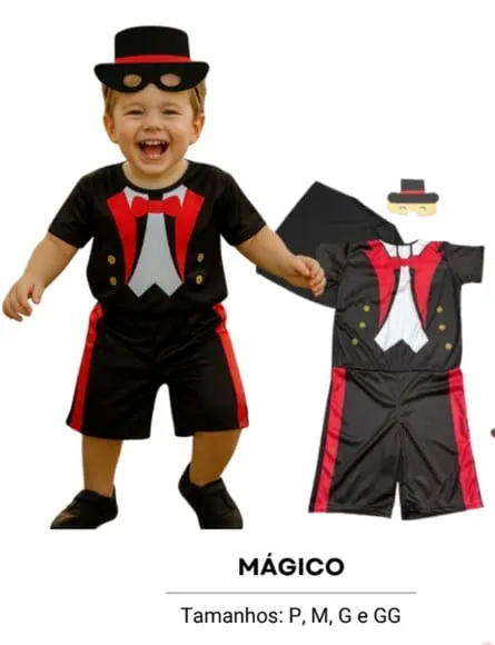 Fantasia Mágico Infantil Circo