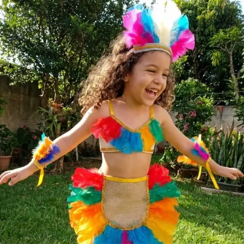Fantasia Índio Feminino Masculino Tamanho Único Infantil