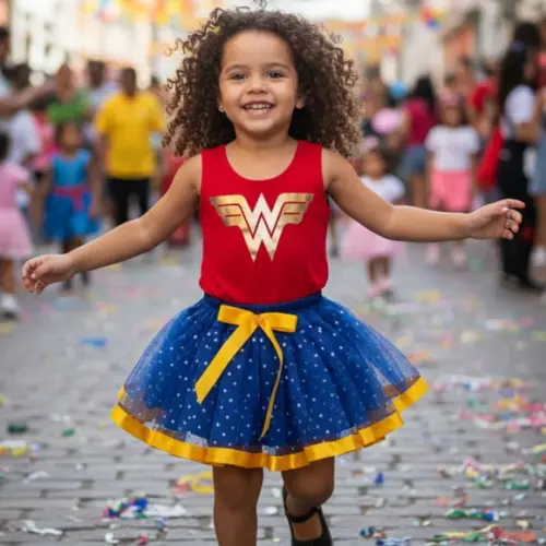 Fantasia Mulher Maravilha Infantil